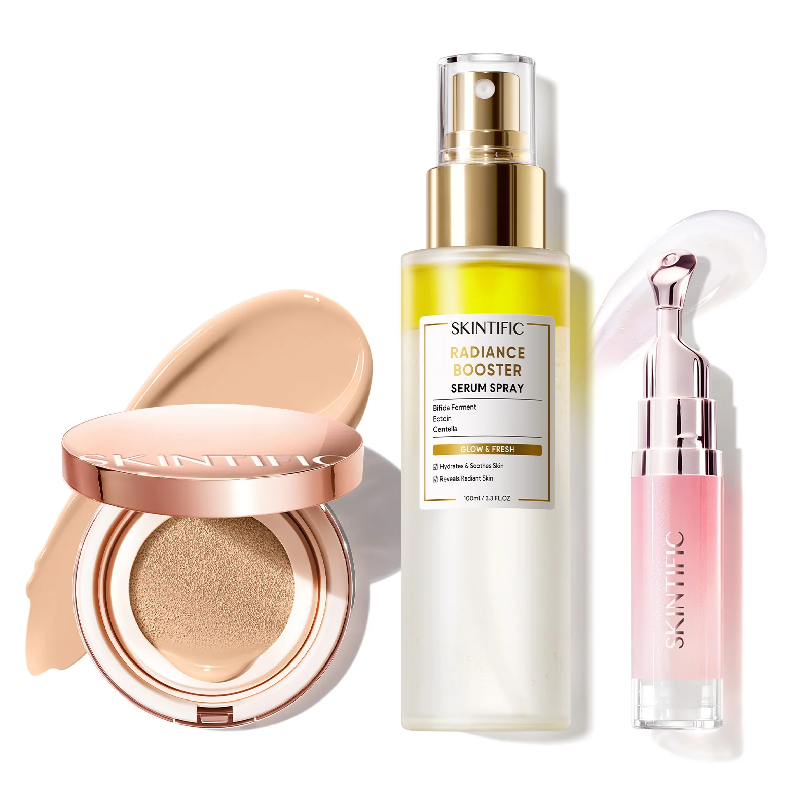 12-Hour Long-Lasting Cushion, Serum Spray & Lip Serum Set - Image 21