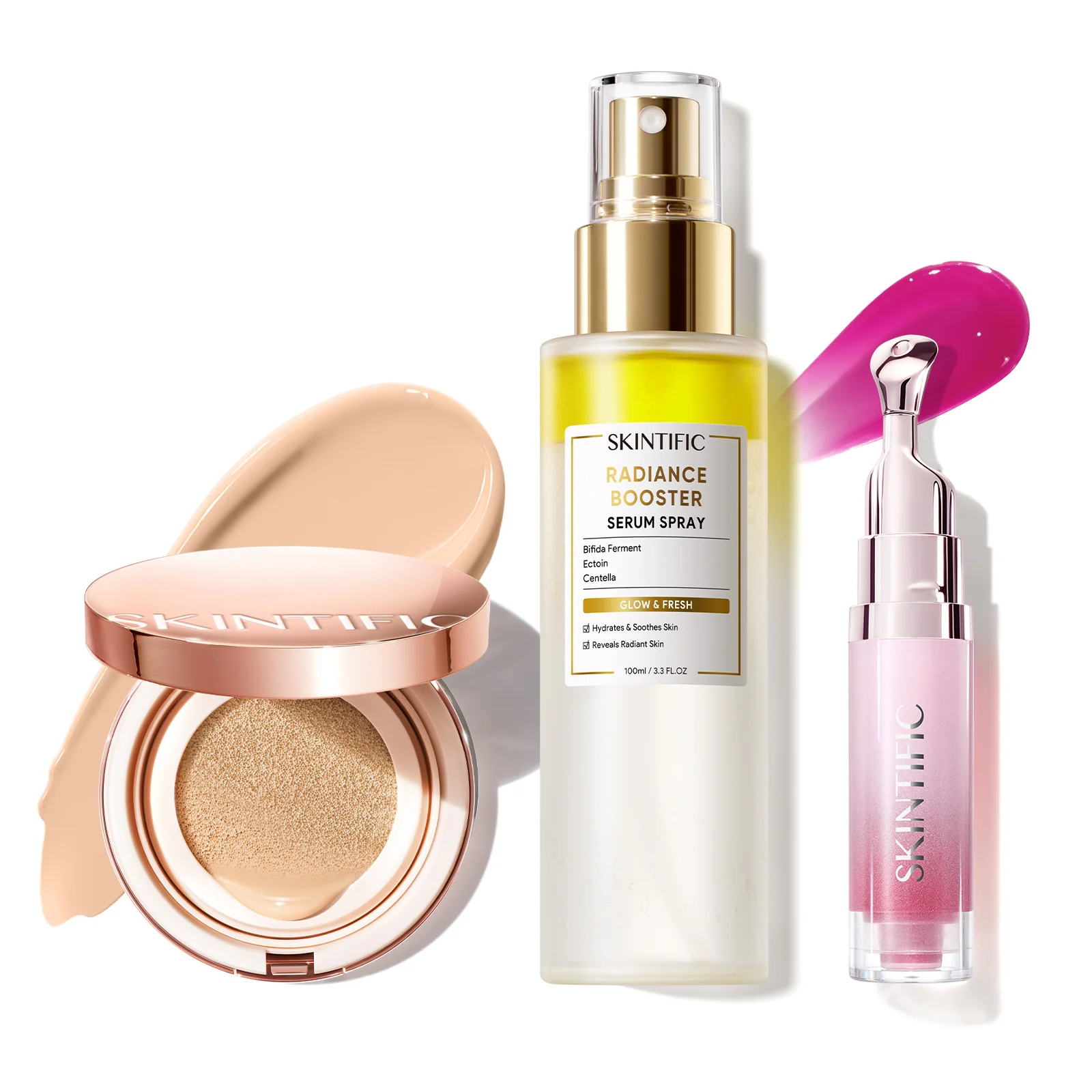 12-Hour Long-Lasting Cushion, Serum Spray & Lip Serum Set - Image 27