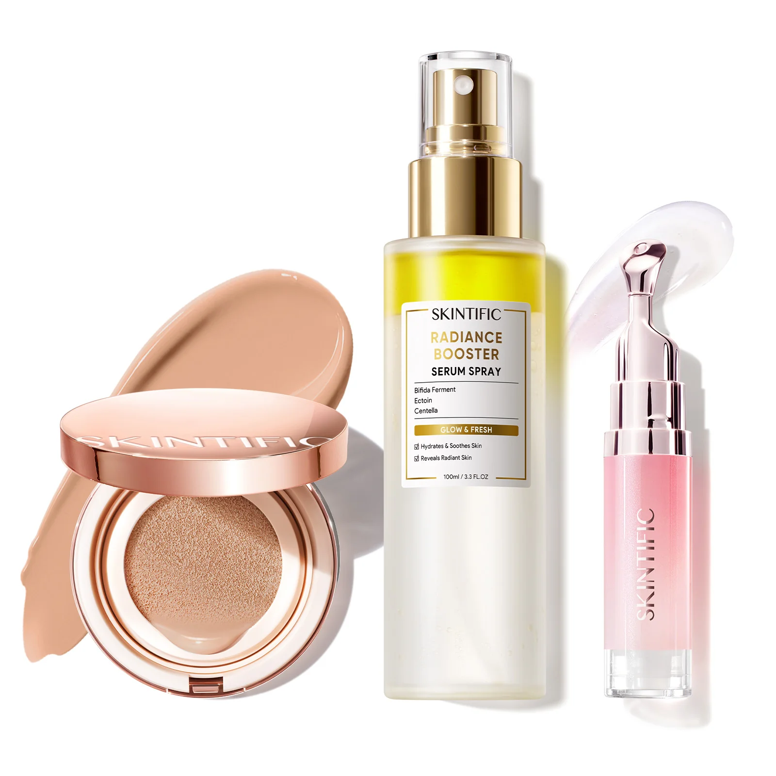 12-Hour Long-Lasting Cushion, Serum Spray & Lip Serum Set - Image 33