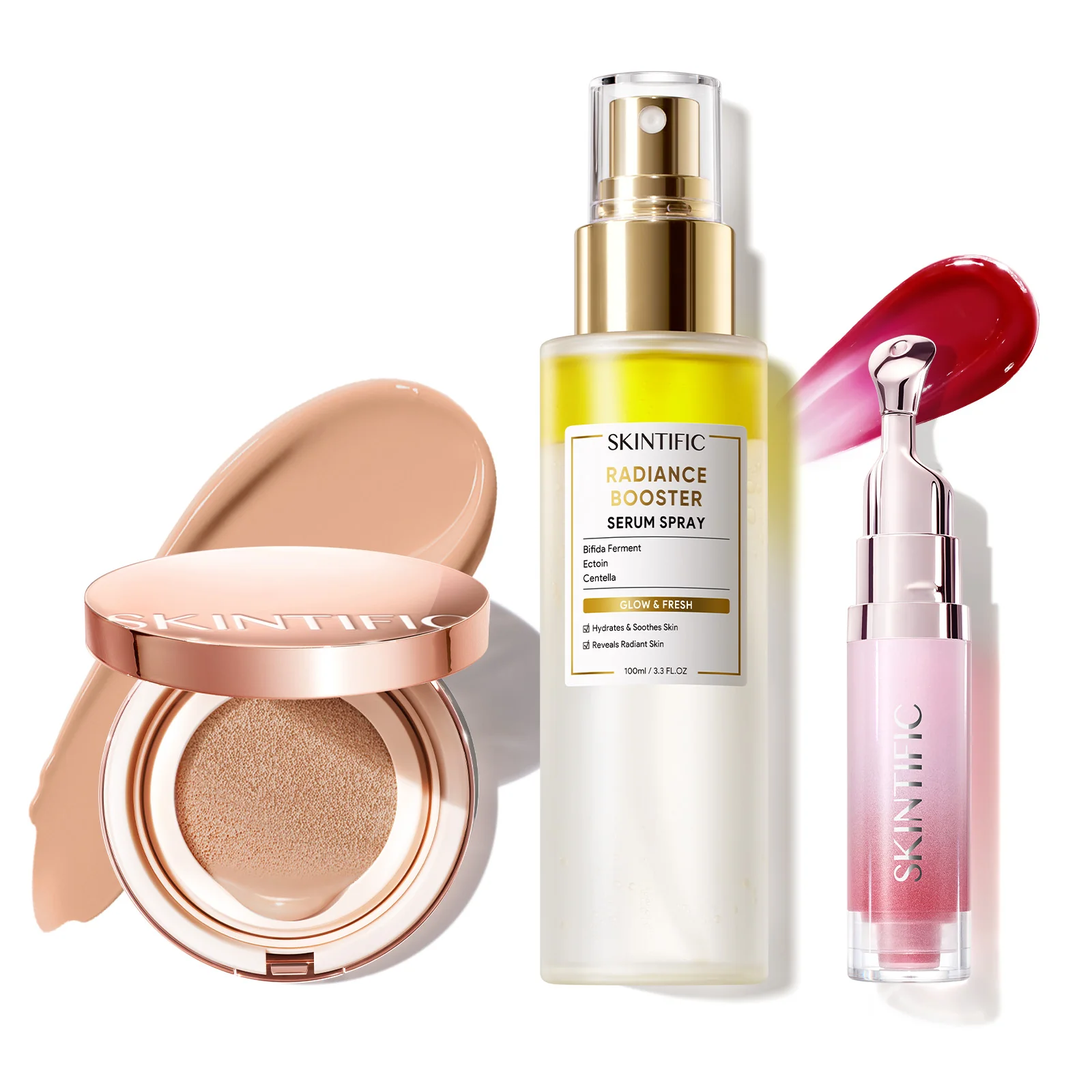 12-Hour Long-Lasting Cushion, Serum Spray & Lip Serum Set - Image 36