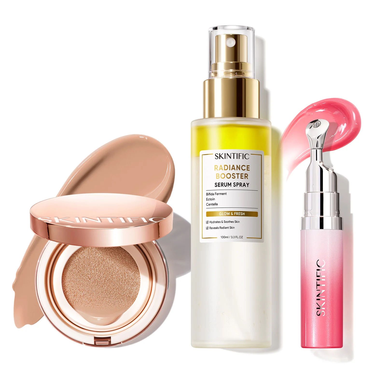 12-Hour Long-Lasting Cushion, Serum Spray & Lip Serum Set - Image 38