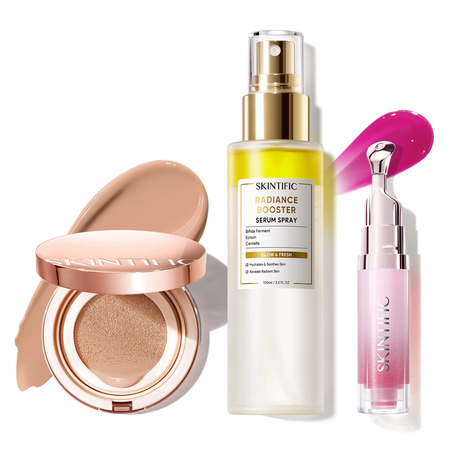 12-Hour Long-Lasting Cushion, Serum Spray & Lip Serum Set - Image 39