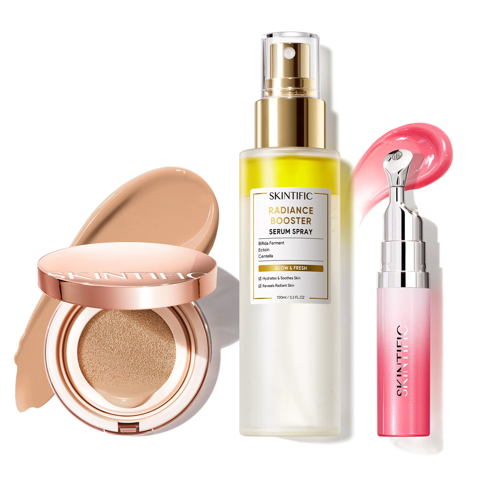 12-Hour Long-Lasting Cushion, Serum Spray & Lip Serum Set - Image 46