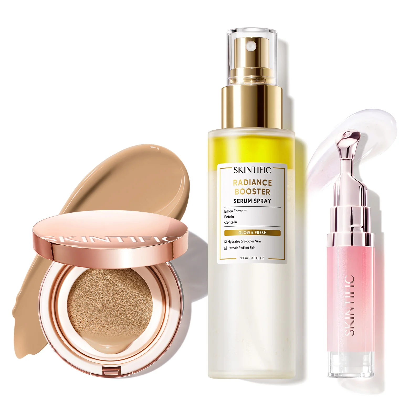 12-Hour Long-Lasting Cushion, Serum Spray & Lip Serum Set - Image 49