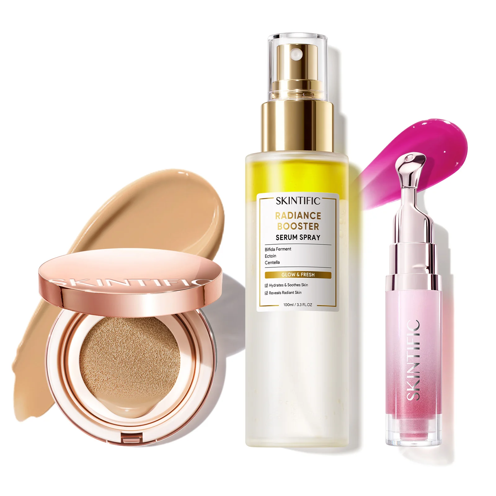 12-Hour Long-Lasting Cushion, Serum Spray & Lip Serum Set - Image 55