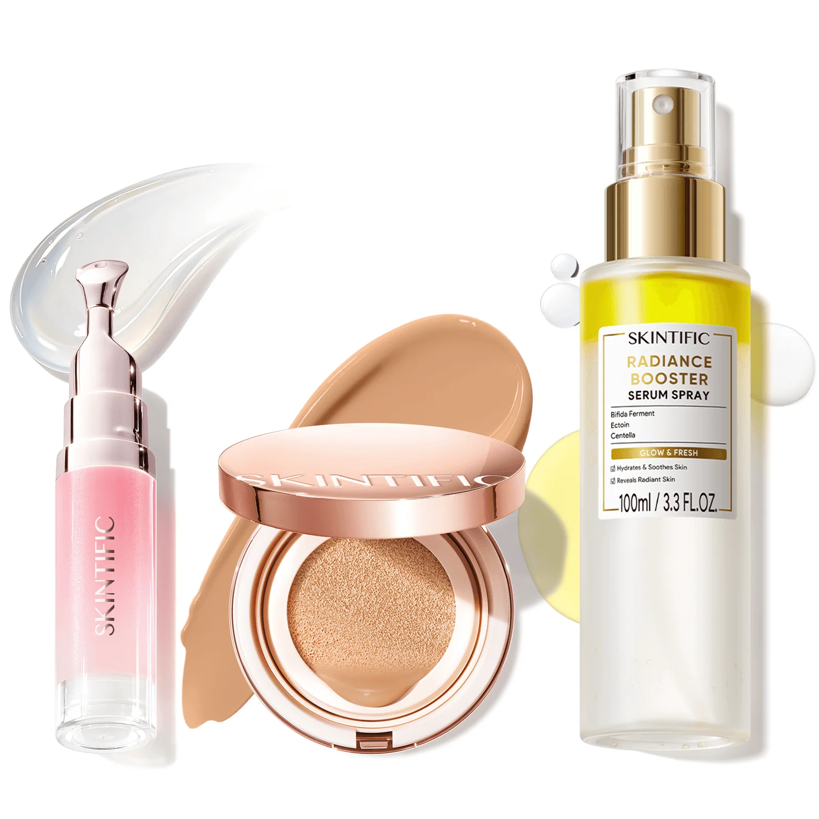 12-Hour Long-Lasting Cushion, Serum Spray & Lip Serum Set - Image 57