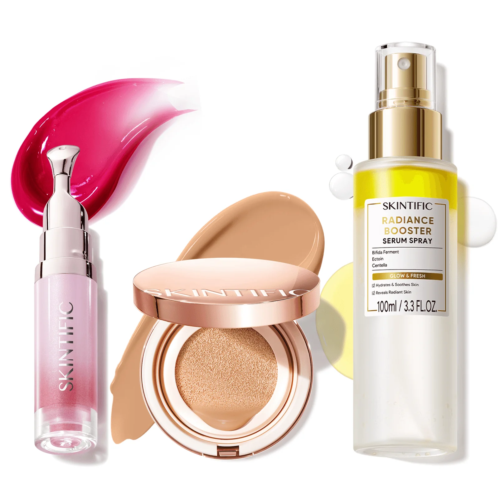 12-Hour Long-Lasting Cushion, Serum Spray & Lip Serum Set - Image 60