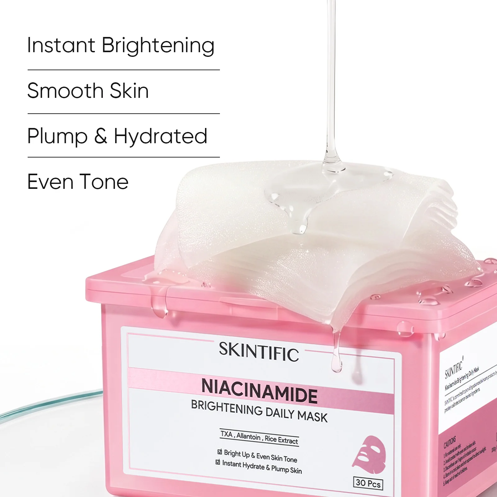 Niacinamide Brightening Daily Quick Mask (30pcs) - Image 5