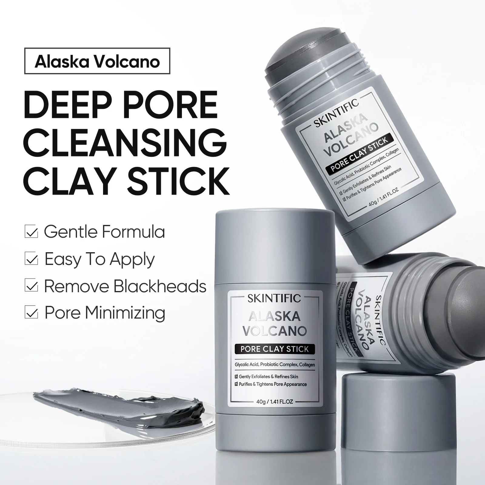 Blackhead Control & Acne Care Deep Cleansing Clay Stick Duo Set 2pcs - Image 5