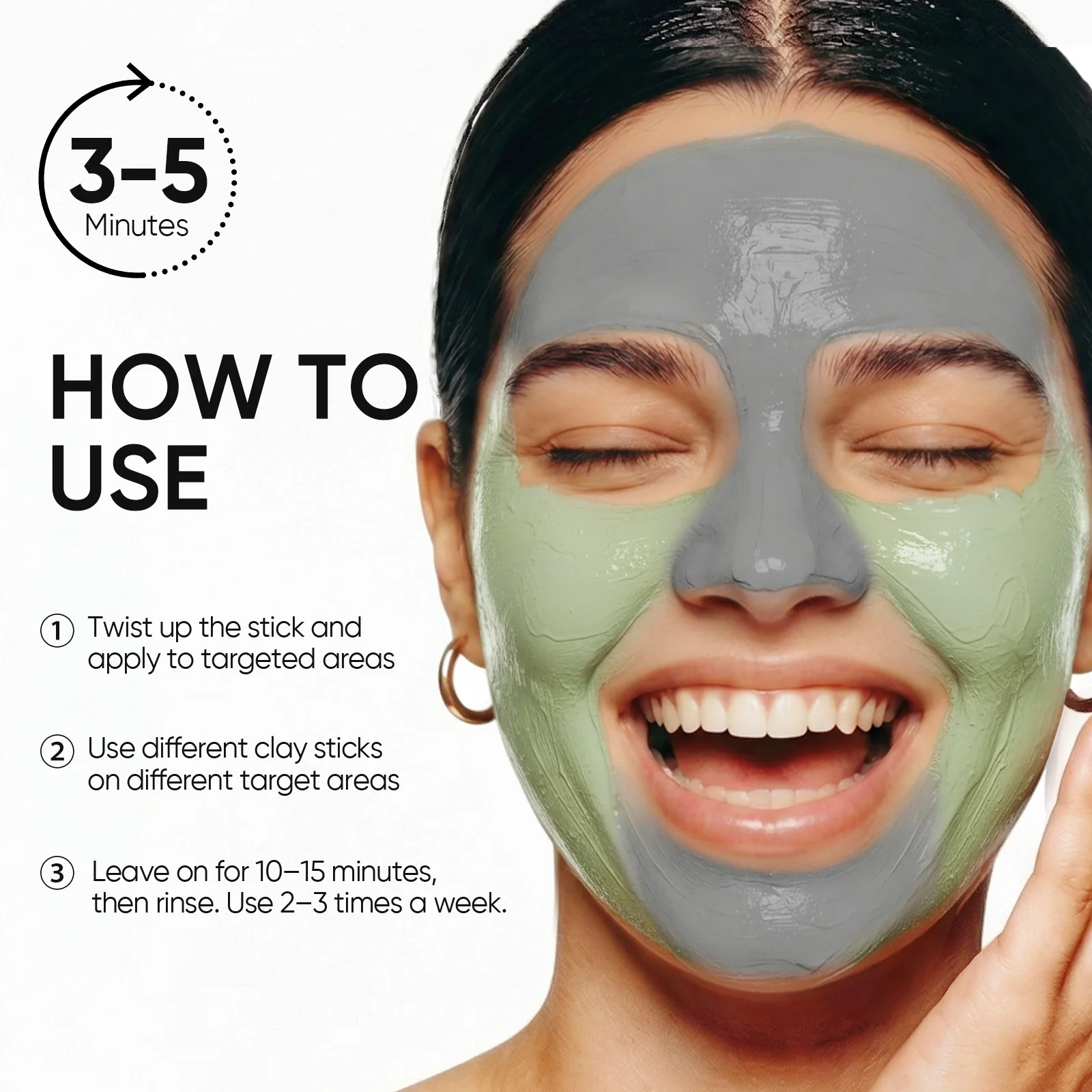 Blackhead Control & Acne Care Deep Cleansing Clay Stick Duo Set 2pcs - Image 8