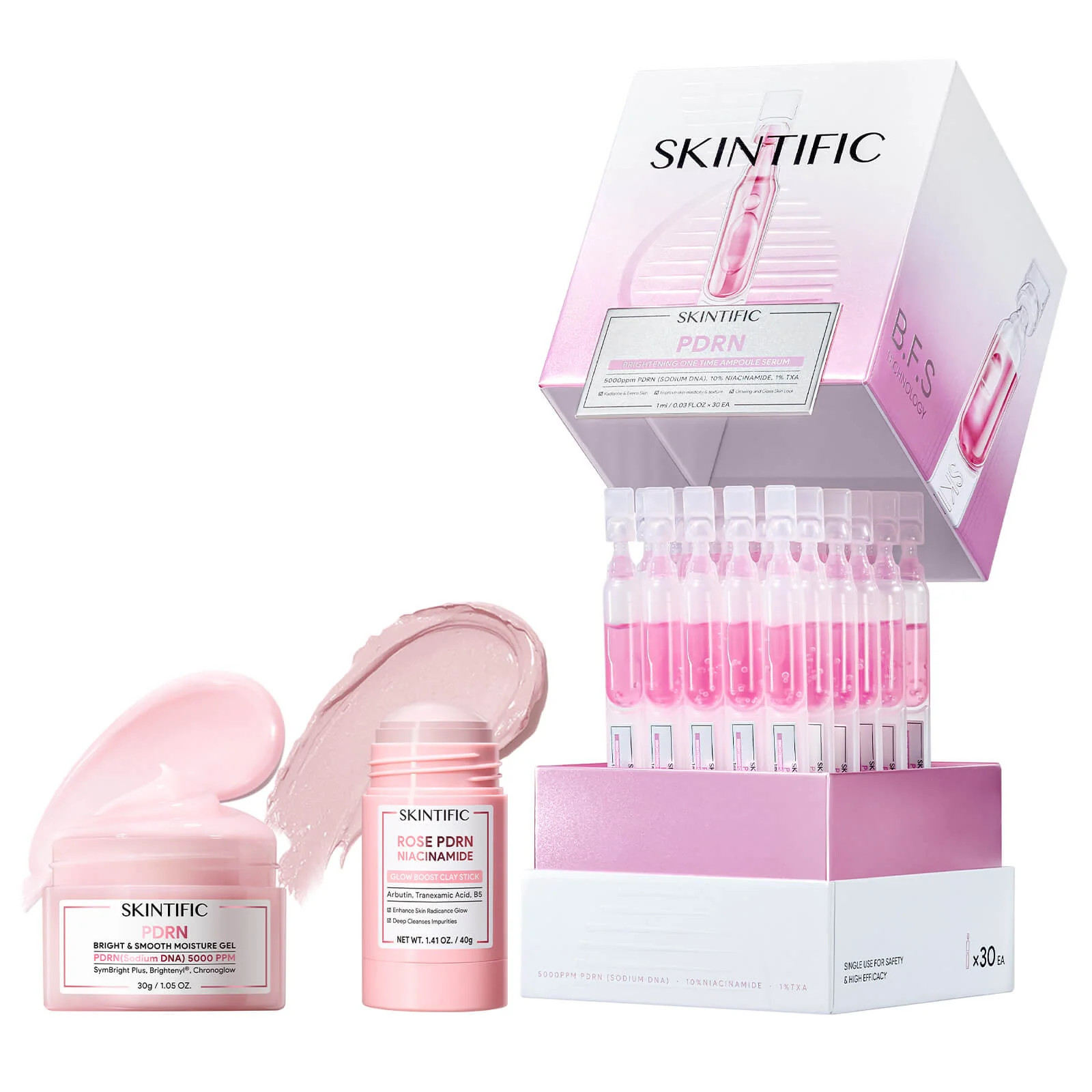 PDRN Ampoule Moisture Gel and Clay Stick Set - Image 3