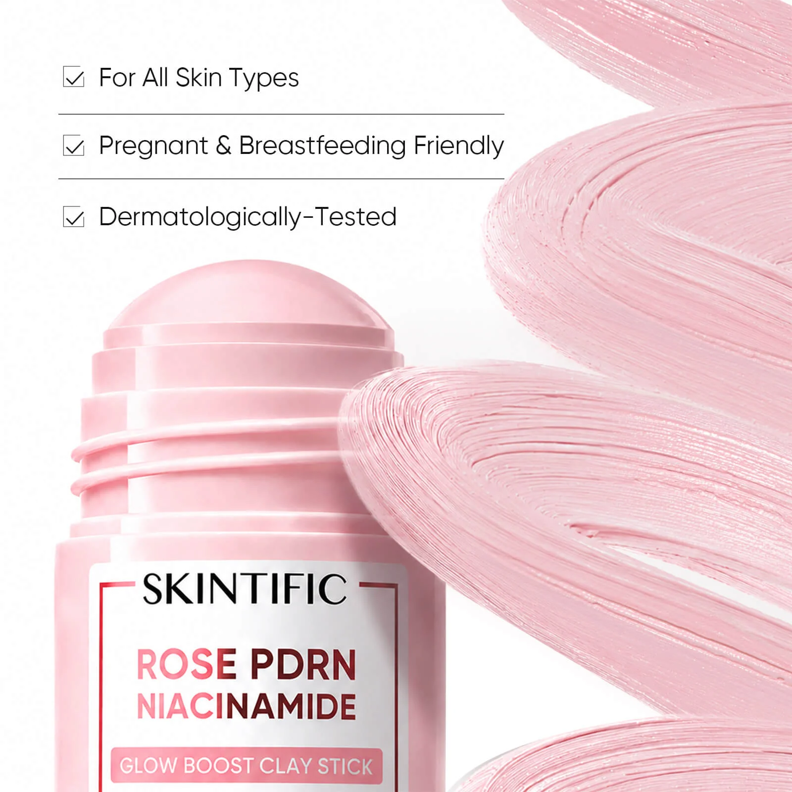 Rose PDRN Niacinamide Glow Boost Clay Stick - Image 8