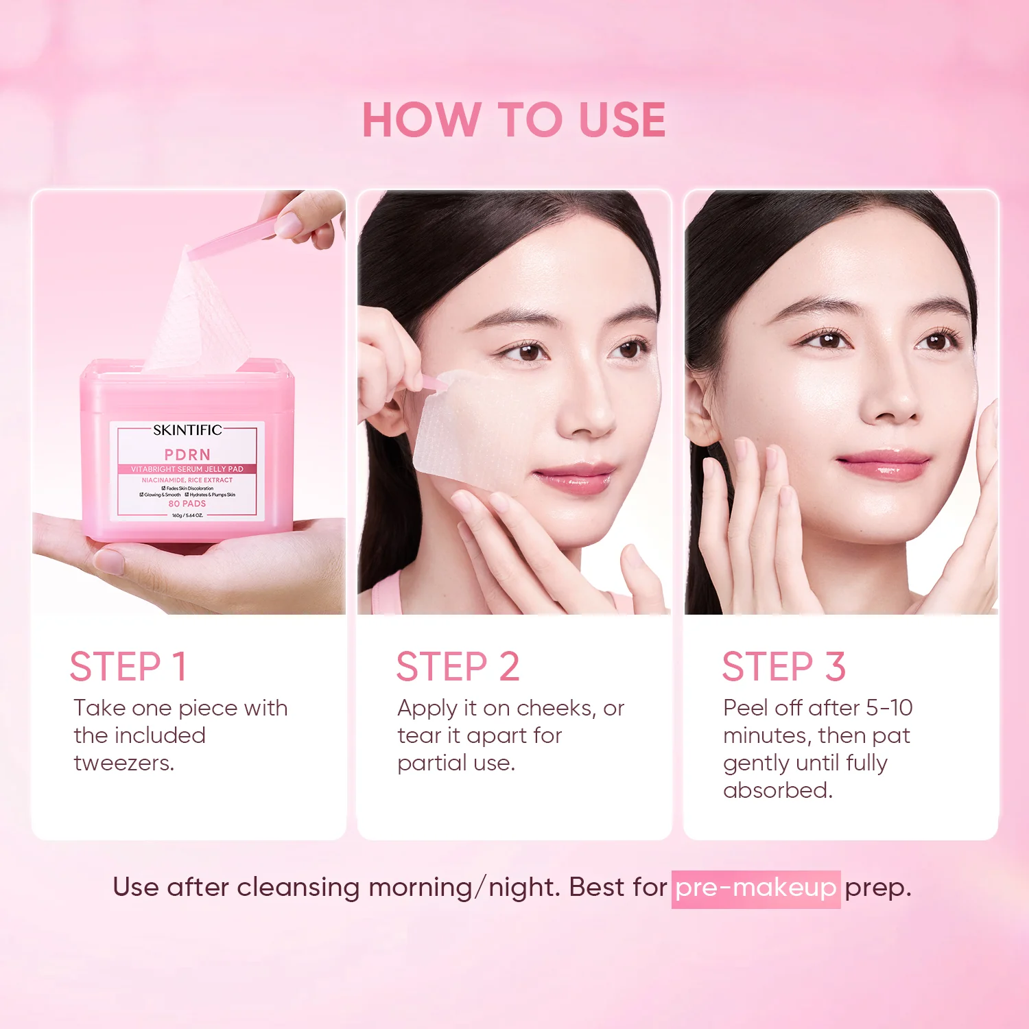 PDRN Vitabright Serum Jelly Pad (80 Pads) - Image 9